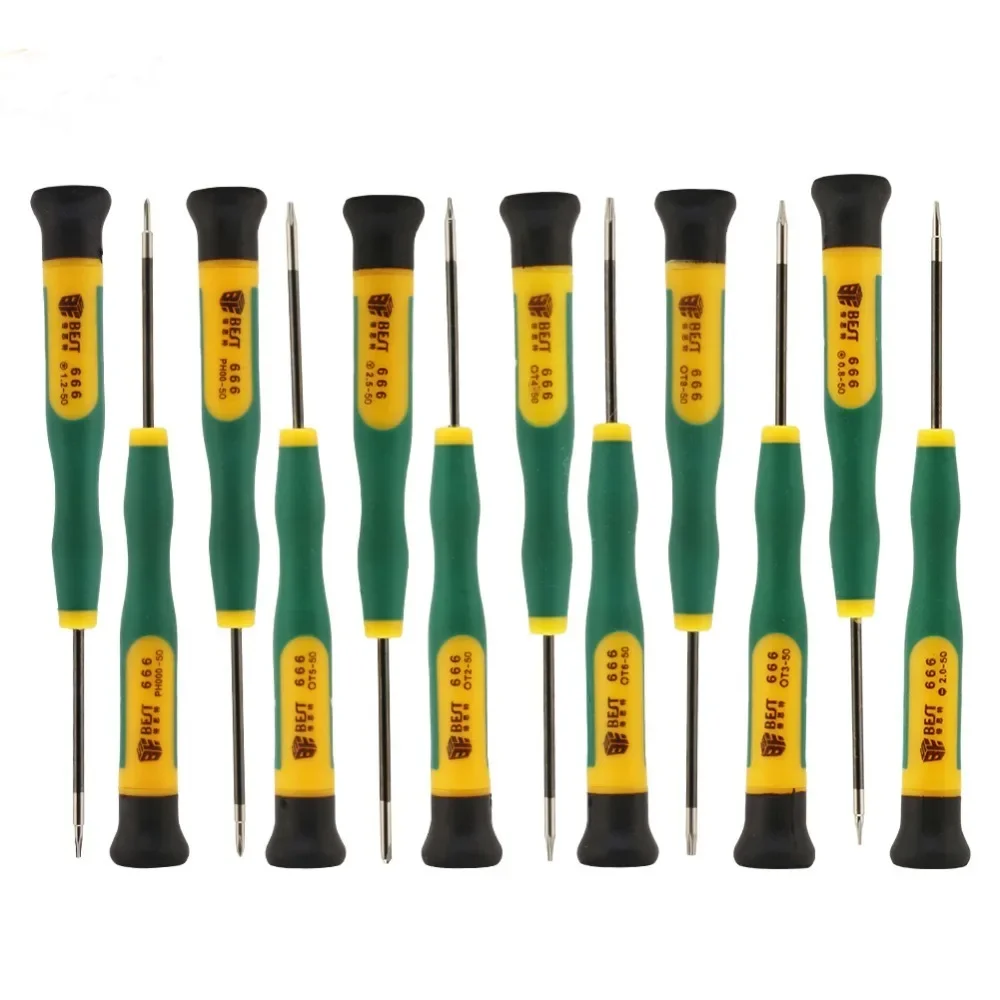 12Pcs/Set Screwdriver P2 P5 0.8 1.2 Pentalobe Y 2.0 1.2 1.5 2.0 Phillips Flatted T3 T4 T5 T6 for Macbook Air/Pro Phone Repair