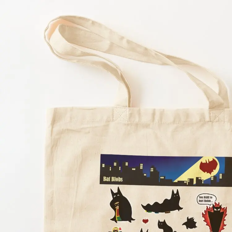 حقيبة يد من Batfam Batblobs، حقيبة كتف من القماش، حقيبة يد للسيدات، حقيبة تسوق للرجال #3