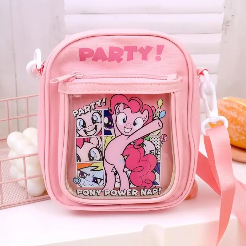 My Little Pony:Friendship is Magic Pain Bag Children's Oxford Cloth Bag Large Capacity Shoulder Casual Transparent Crossbody Bag