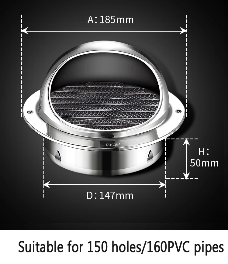 Variant: 304 steel 150mm