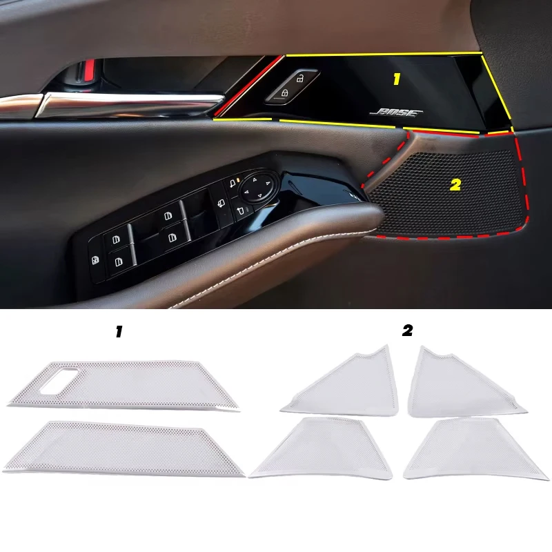 Car Audio Speaker Cover Trim Door Loudspeaker Cover Trim Car Accessories interior For Mazda CX-30 CX 30 CX30 2020