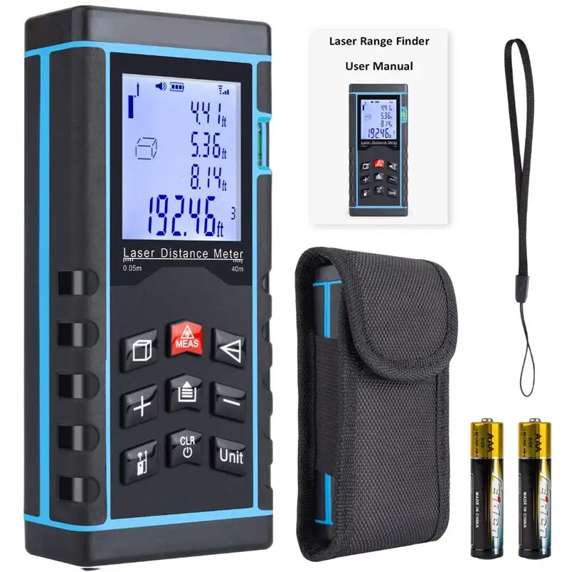 Ferramenta de medição digital 80M Medidor de distância Telêmetro laser