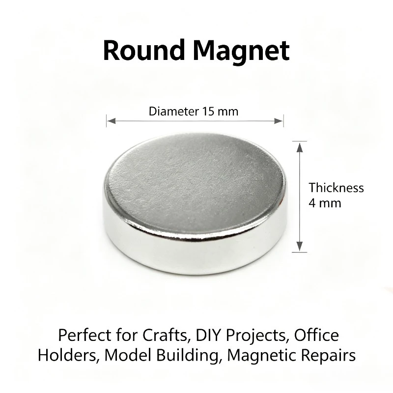 15x4mm Cylinder Neodymium Magnet Round Rare Earth Small Magnet For Industrial DIY Fixing 15*4mm