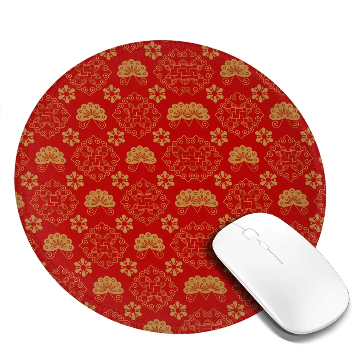 Colorful Mandala Design Mouse Pad Retro Floral Funny Round Mousepad Printed Comfort Quality Mouse Mats For Laptop PC MacBook