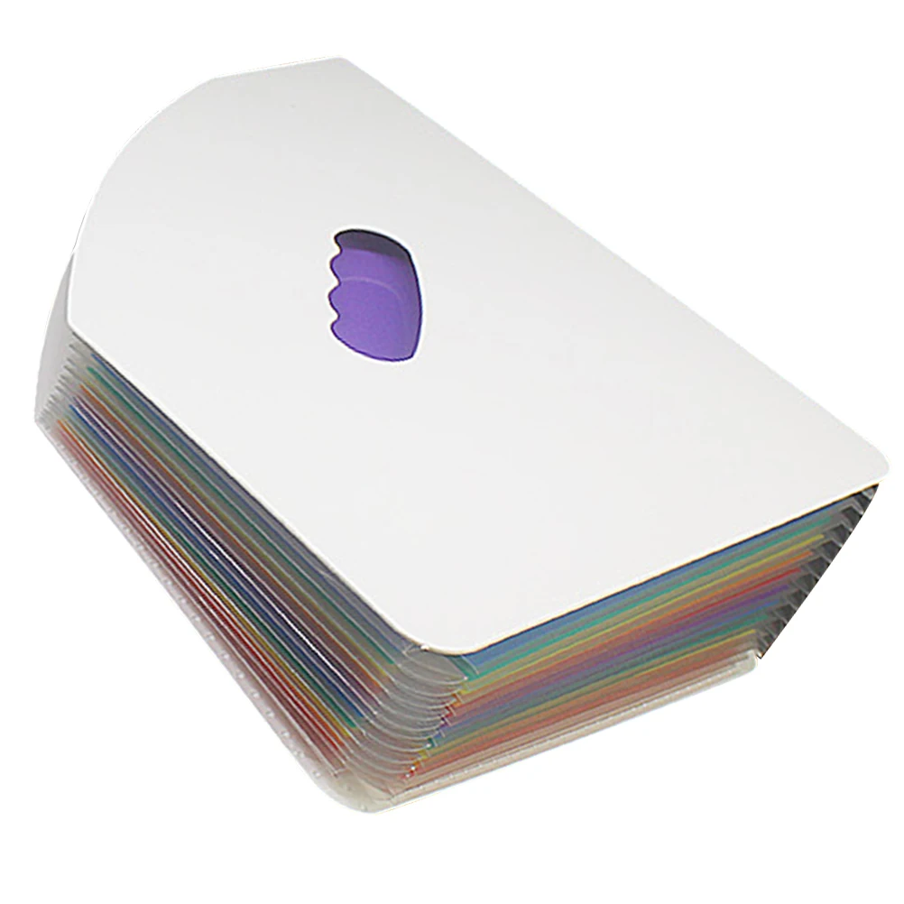 

13 -layer Multi-layer Rainbow Mini File Basket Student Plastic Paper Storage Holder