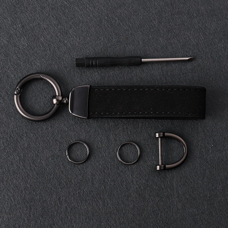 Suede Car Key Chain Ring Holder Accessories for  Mercedes benz W203 W204 W205 W209 W210 W211 W212 W176 W166 W163 W221 GLA