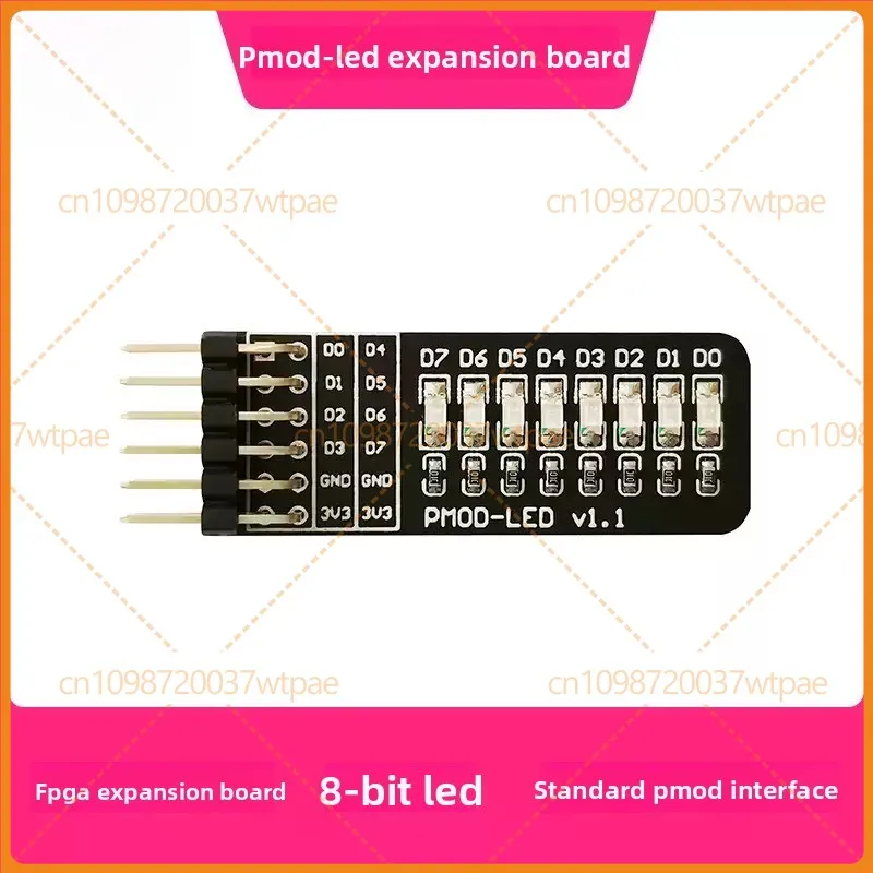 2pcs For PMOD‑LED Expansion Board, 8‑Bit LED, PMOD Interface, For iCESugar FPGA