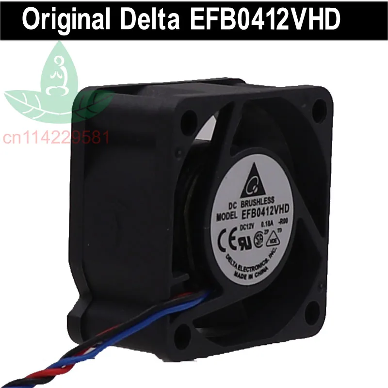 New For Delta EFB0412VHD 4020 4cm 40mm DC 12V 0.18A 3-pin 1U Server Alarm Case Axial Cooling Fans