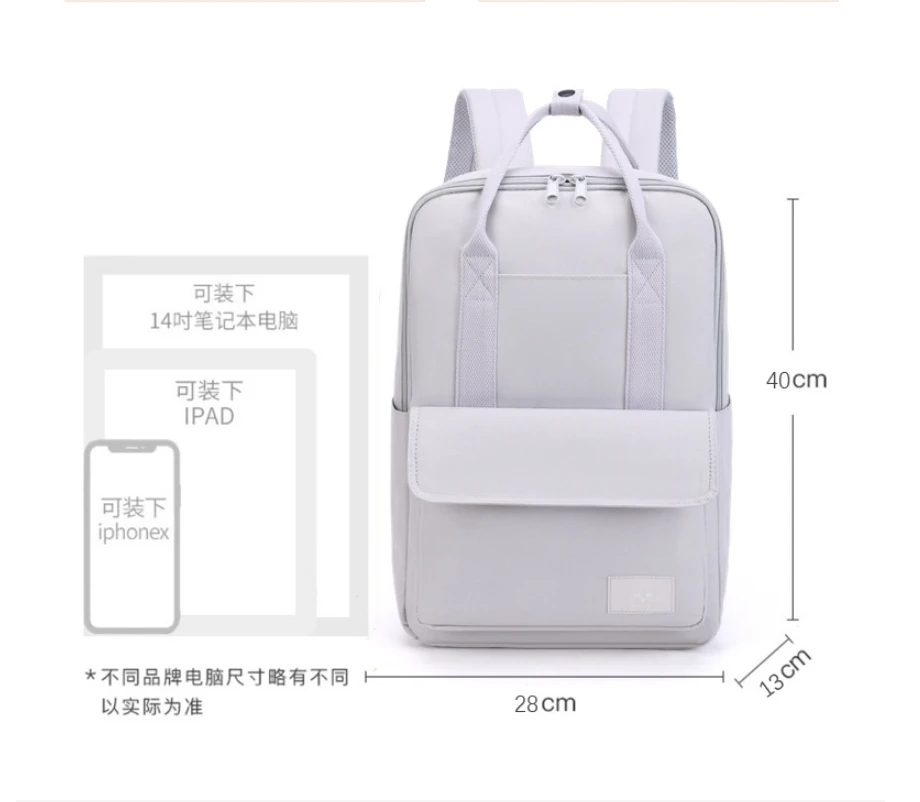 Fashionable large capacity business computer bag, waterproof and shockproof computer backpack, leisure travel large capacity bac