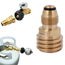 Converts Propane Tank POL LP Tank Valve To QCC1/Type1 Outlet Brass Adapter Parts For Indoor Outdoor Barbecue BBQ Accessorie