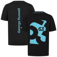 Exclusive European Limited Edition Quick-drying Sweatshirt T-Shirt Mercedes AMG Petronas F1 George Russell 63 T-shirt - Blue