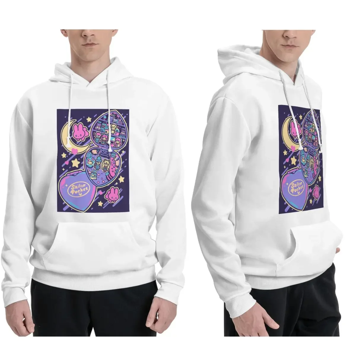 

Sailor Pocket Hoodies Men Women Casual Pullover Sweatshirt Fashion Long Sleeve Streetwear Autumn Winter