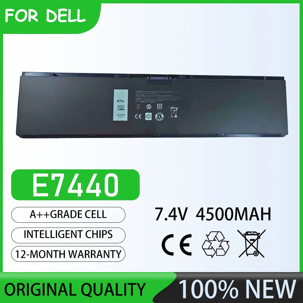 Batería para portátil E7440 de 7,4 V y 4500 mAh para DELL Latitude 14 serie 7000 DELL Latitude 14 serie 7000-E7440