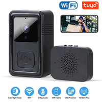 Wireless WiFi Doorbell Camera Video Two-Way Intercom Doorbell Tuya Smart Home Voice Change Doorbell Night Vision Security Camera