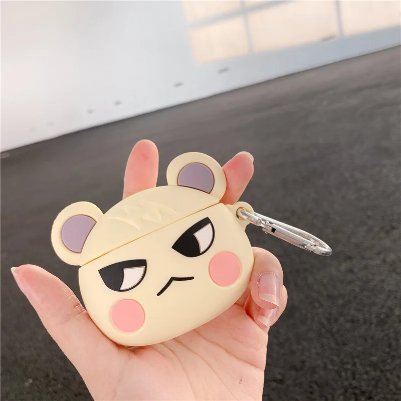 Animal Crossing Marshal Air Pods Case for Airpods 1 2 3 Airpods Pro Protective Case Bluetooth Headset Cover Kawaii Silicone Case