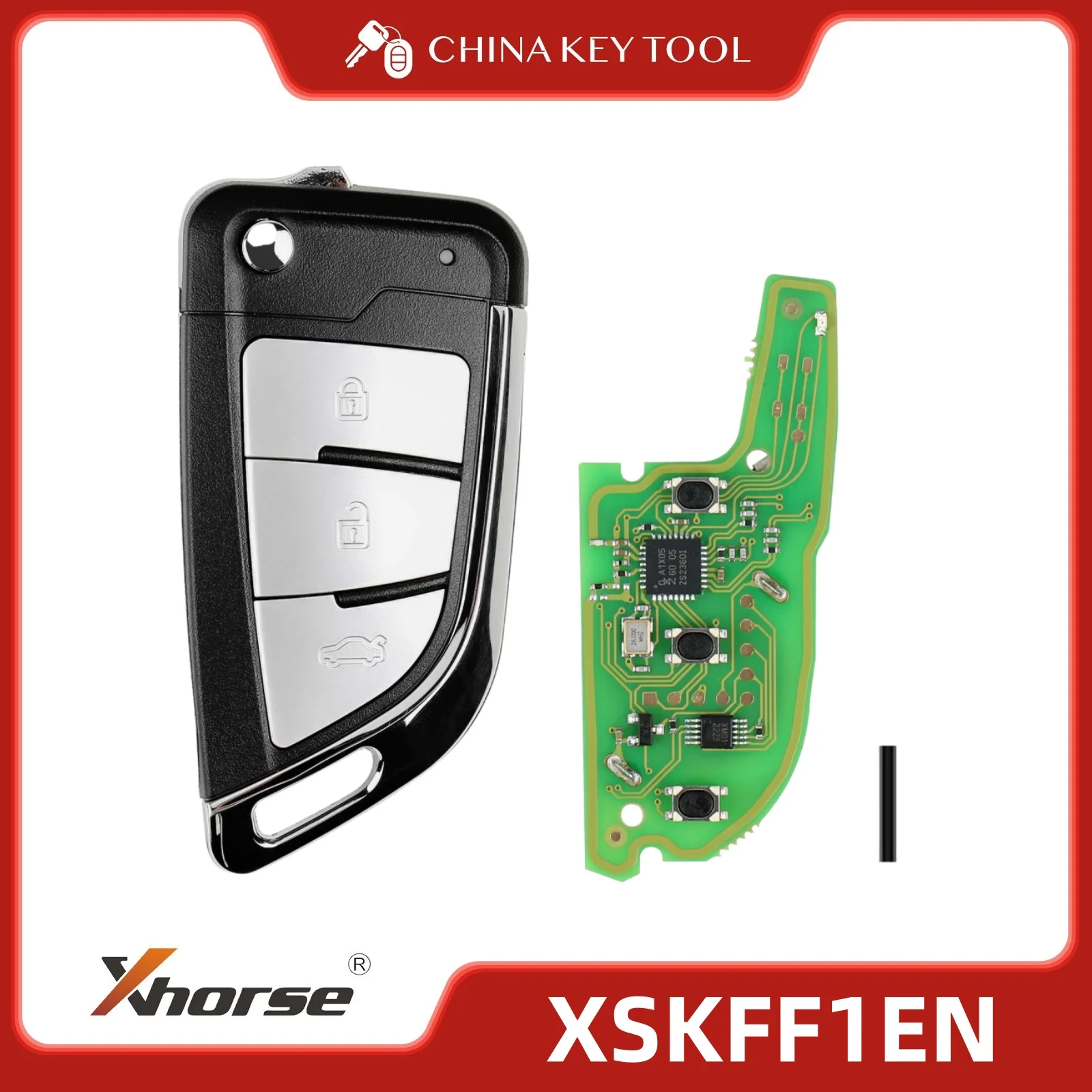 

1PCS Xhorse XSKFF1EN Smart Remote Key Knife Style 3 Buttons