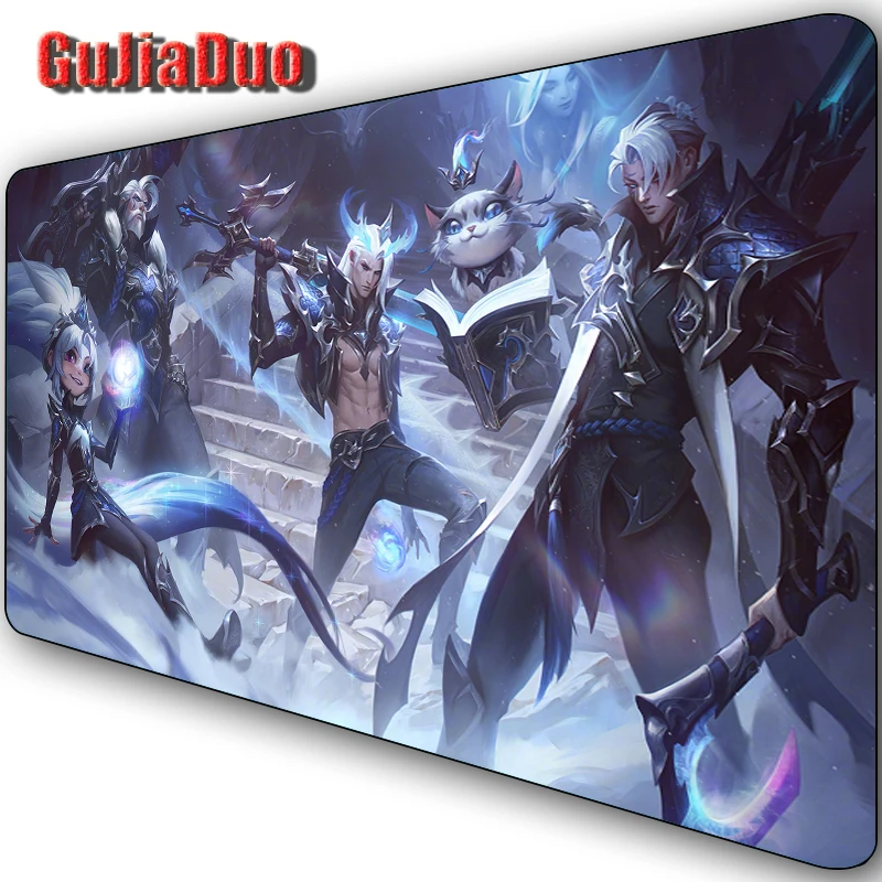 

League of Legends EDG Champion Skin Mouse Pad Game Computer Play Mat Anime Stuff Accessories Table Pad Mange Mousepad PC Cushion