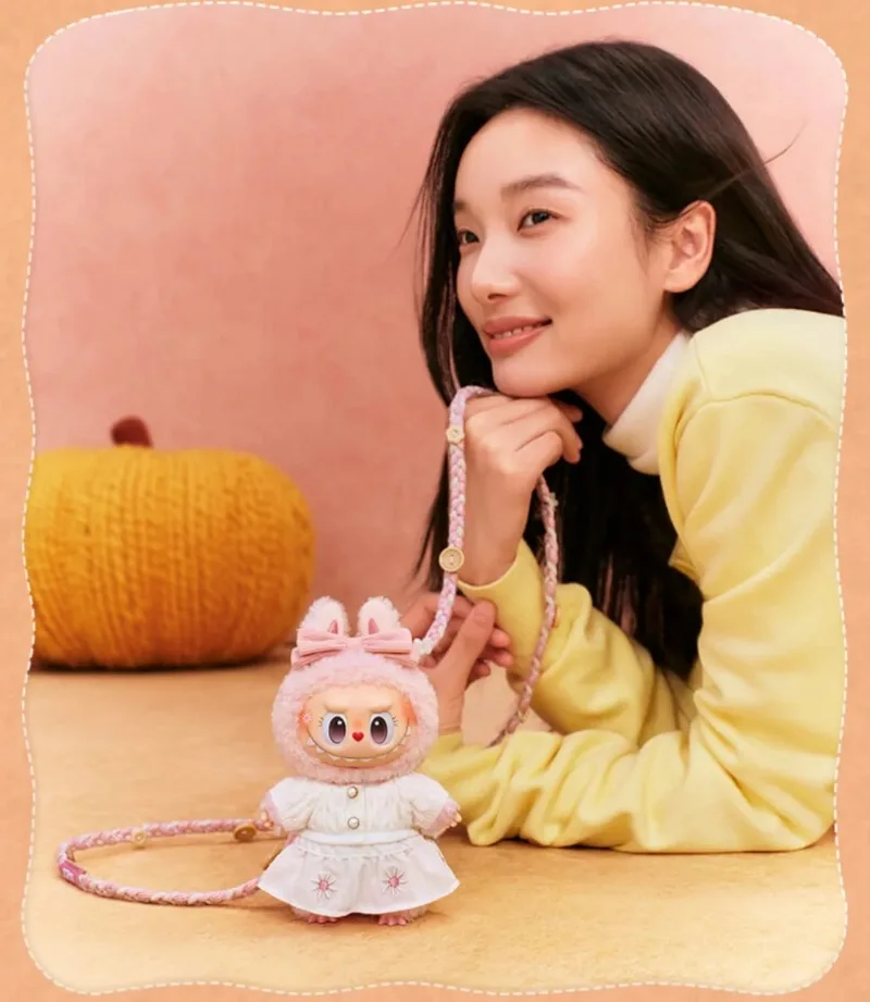 POPMART Original Genuine Pom-Pom Party Series Mokoko Vinyl  Decorative Hanging Card Trendy Blind Box Surprise Xmas Gift