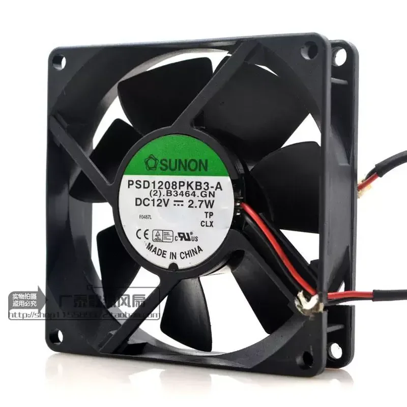 For Jianzhun SUNON PSD1208PKB3-A 12V 2.7W 80mm 8025 Server Chassis Cooling Fan