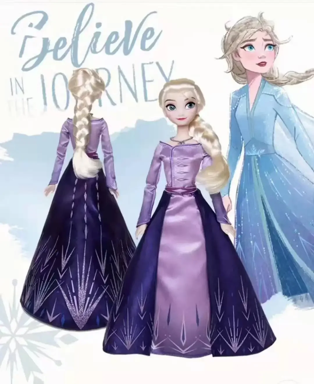 Originale Disney Frozen 2 incoronation Edition Palace Elsa Anna Queen Doll Toy Figures Box Set di 2 ornamenti regalo di natale ragazza