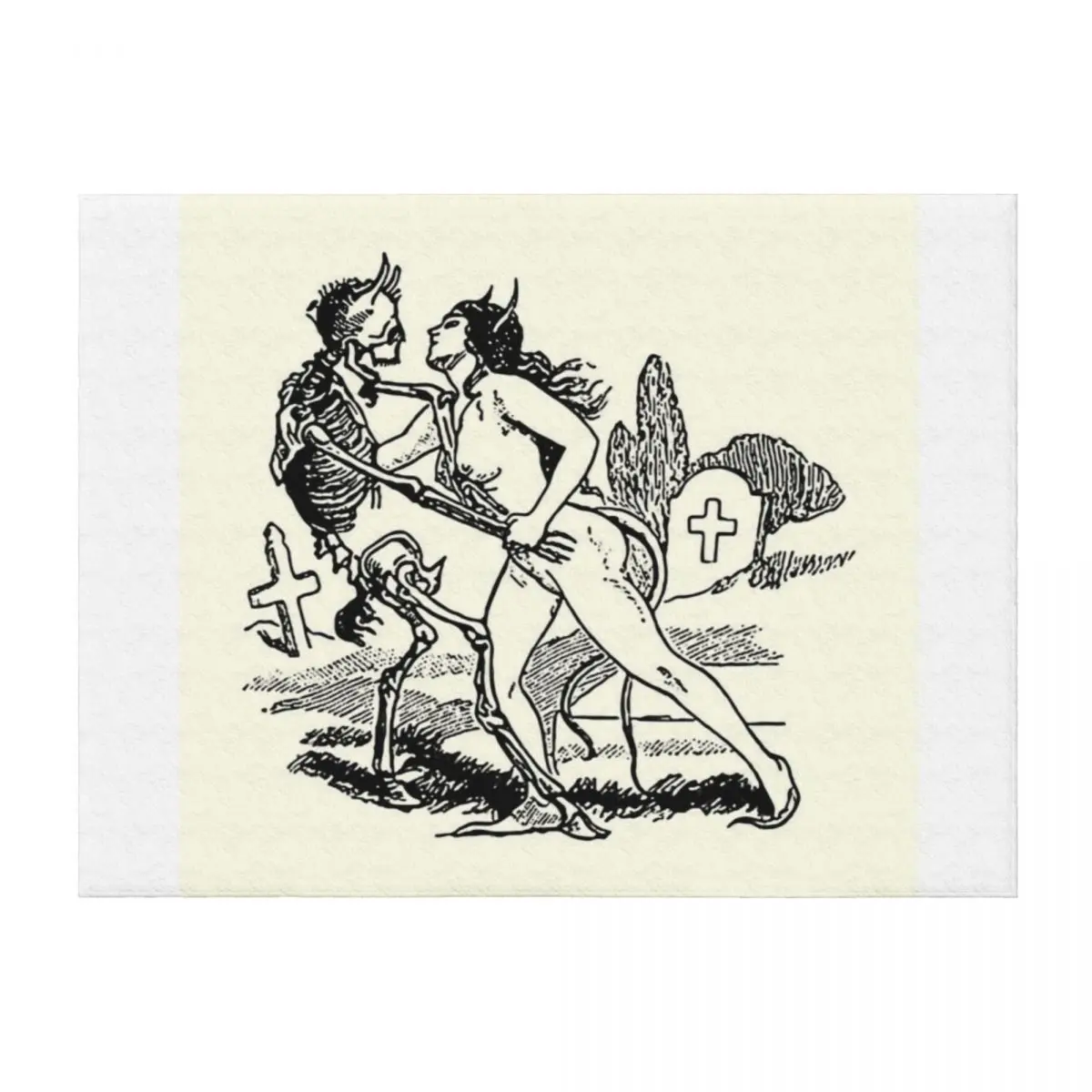 

Demons seduction - black print Throw Blanket Giant Sofa heavy to sleep Kid'S Moving Blankets
