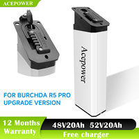 For BURCHDA R5 Pro Foldable Ebike Battery 48V 52V 16Ah 17.5Ah 20Ah Battery Akku for Burchda R5 Pro New Version E-Bike