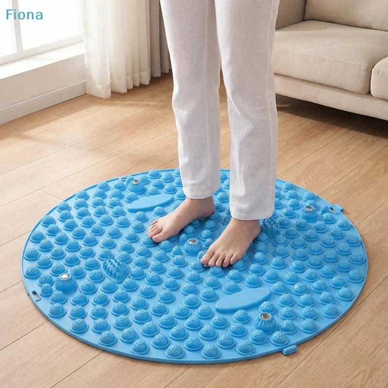 ☭Pressure Point Pads Board Foot Massage Acupressure Mat Foot Reflexology Walking Toe Plate Magnetic Acupressure Disc Care