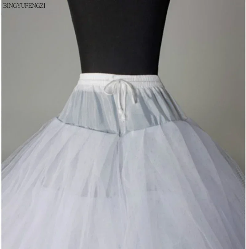 Tulle Petticoat Wedding Accessories Vestido Branco Underskirt Jupon Mariage Petticoat New Woman Arrival White 3/8 Origin