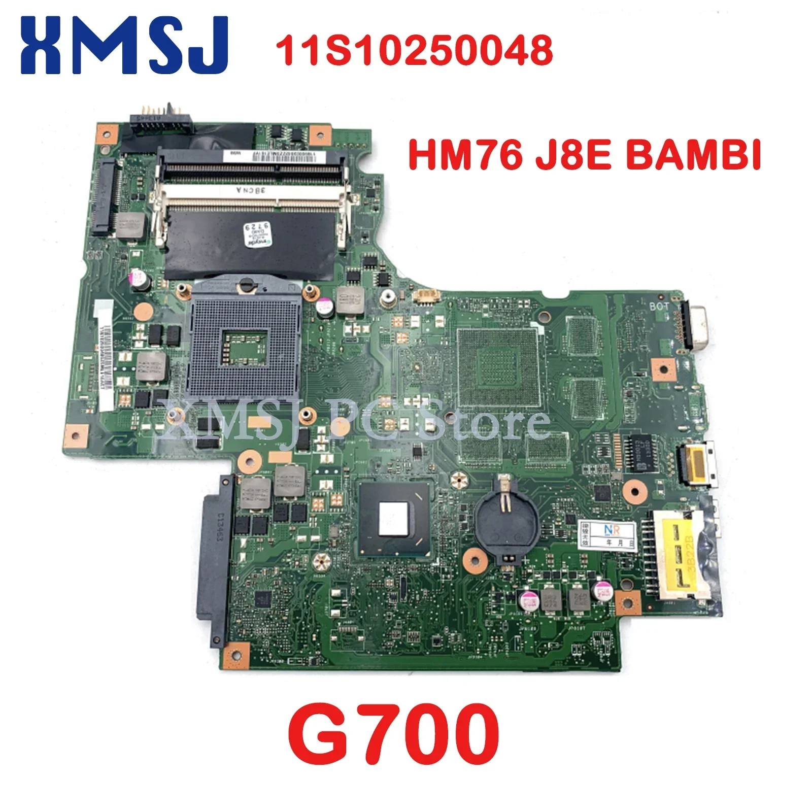 

XMSJ For Lenovo Ideapad G700 Laptop Motherboard 11S10250048 HM70 HM76 SLJ8E BAMBI Main Board Full Test