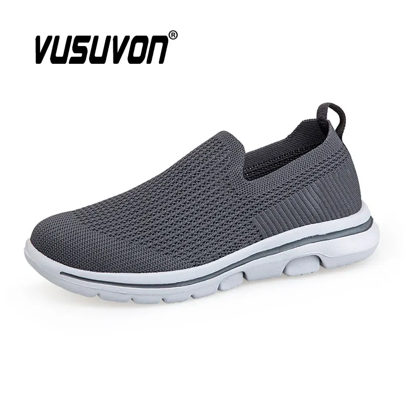 Men Women Light Walking Shoes Breathable Jogging Fashion Mesh Black Summer Spring For Casual Loafers Big Size 35-45