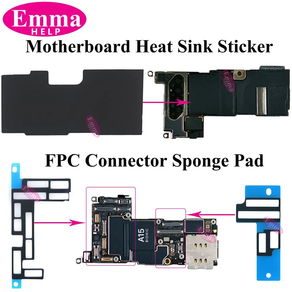 Heat Sink Sticker Anti-Static Logic Board Dissipation Cooling Glue For iphone 11 12 13 Pro Max FPC Connector Sponge Tape Sticker