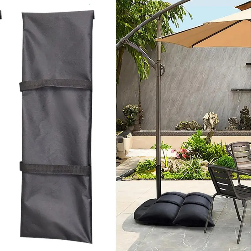 Umbrella Base Weight Sand Bag 2X Fillable SandBags For Umbrella Base Arched Sandbag Weights For Umbrella Stand Empty Canopy