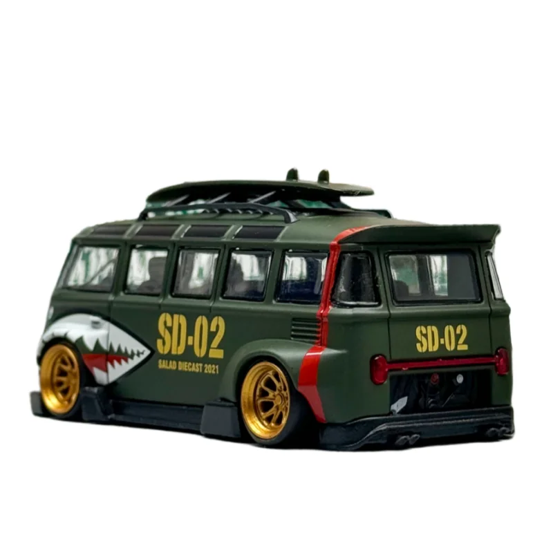 フレームダイキャスト 1/64スケール フォルクスワーゲン 合金製モデルカー フォルクスワーゲン T1 バン コンビ LBWK プレイビークル おもちゃ 男の子向けギフト オリジナルボックス入り
