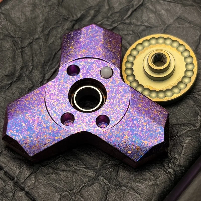 Spinner do rąk z stopu tytanu, magnetyczny, metalowy, do kręcenia na palcach, zabawka sensoryczna EDC, redukująca stres.