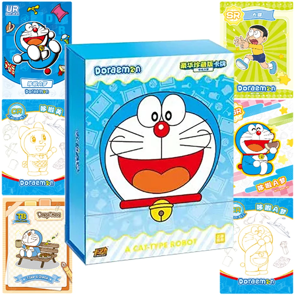 

Doraemon Official Japanese Popular Comedy Anime Collection Card Cute Robot Cat Protagonist High Quality Cards Fun Desktop Toys