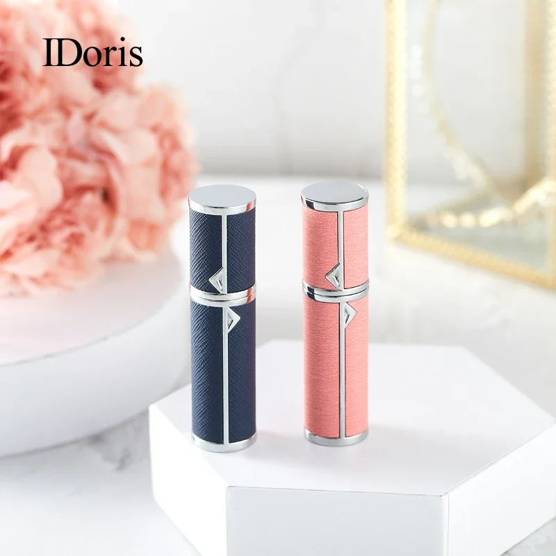 IDoris  Empty Cosmetic Storage Bottles 5ml Portable Travel Mini Container Aluminum Refillable Perfume Spray Bottle