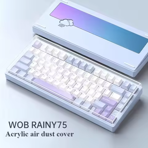 Rainy75 Dust Cover Acrylic Custom Transparent Waterproof KeyBoard Protection Case for Navi70 K70 Mechanical Keyboard Accessories