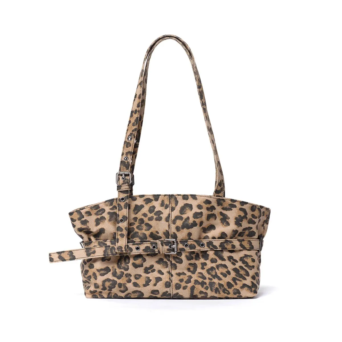 

Fashion Leopard Print Tote Bag Women's Large Capacity Shoulder Bag High-Quality Design Commuting Bag Special Handbag