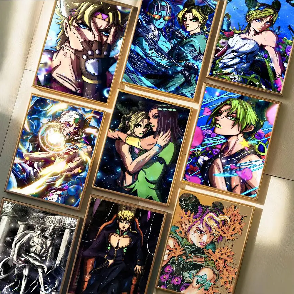 Anime JOJO Bizarre Adventure Poster Art With Prints Home Bedroom Living Room Decoration Gift