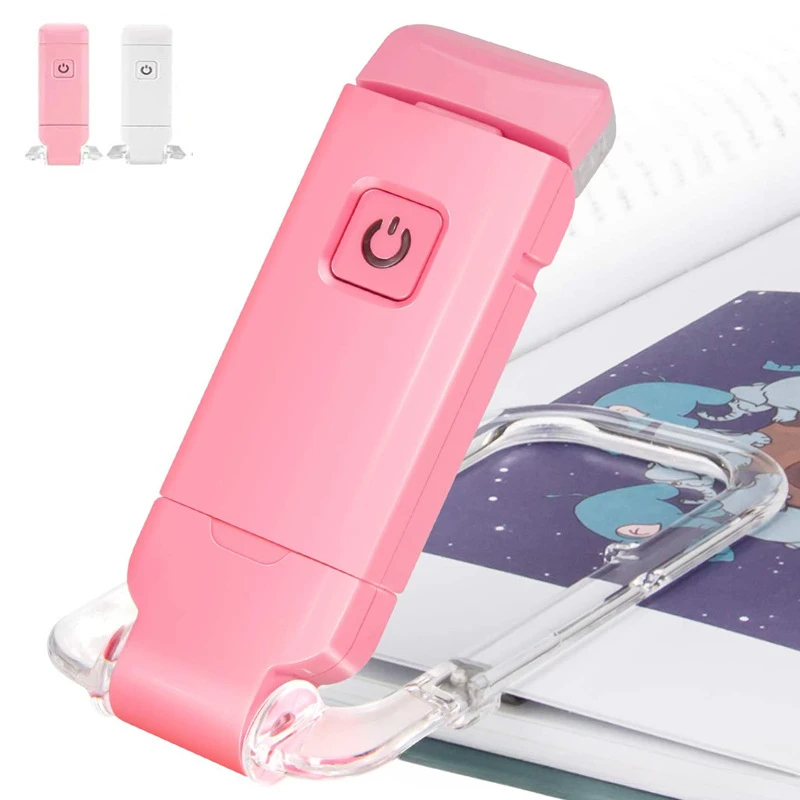 Portable Bookmark Lights White Light Adjustable LED Card Book Light USB Charging Reading Light Bedside Adjustable Warm Lamp deco