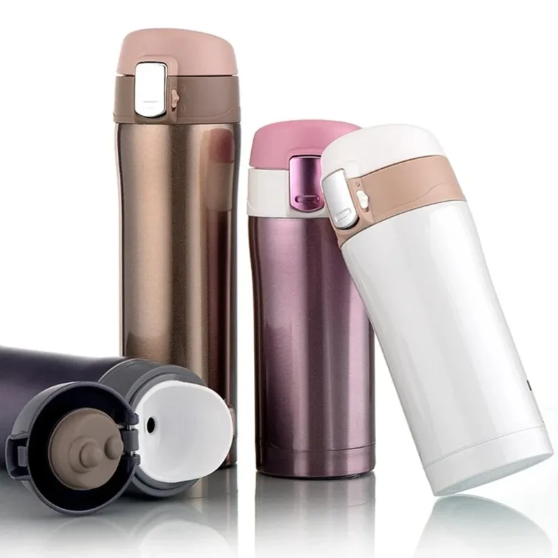 Termo aislado de acero inoxidable 304, 5 colores, 500ml, botella de bebida de viaje, botella de Fitness y ciclismo de alta calidad