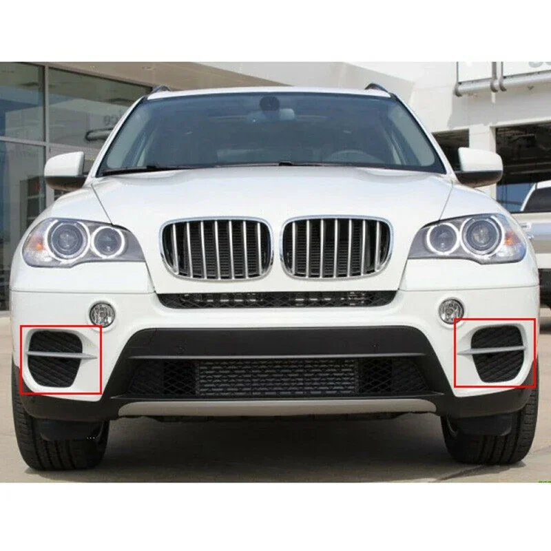 

1 Pair Front Bumper Grille Cover Grill Trim for -BMW X5 E70 2011-2013 51117222859 51117222860