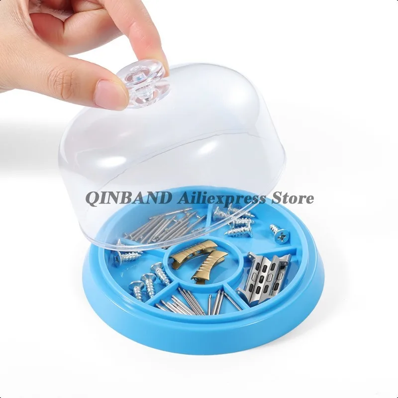 6 فتحات ساعة أجزاء حركة غطاء ورقة الغبار مع صينية الساعاتي حامل مقاوم للرطوبة صينية صندوق تخزين حامي أدوات إصلاح