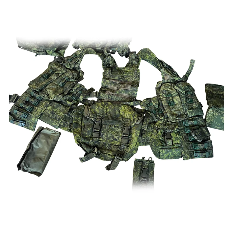 Suitable for 6SH117 Ratnik unloading vest set, breathable mesh belt, accessory bag+double backpack cosplay role-playing