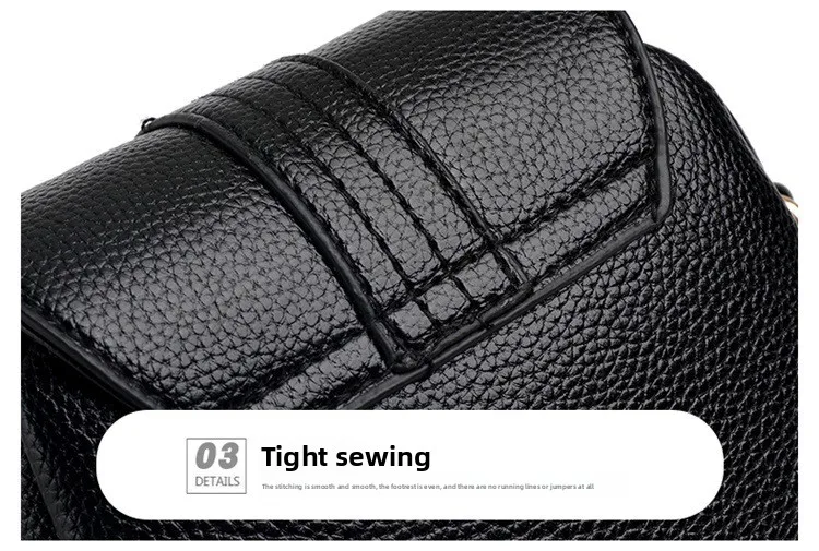Mini-Multifunktions-Umhängetasche aus Leder für Handy/Sport, Cross-Taschen mit Kopfhöreranschluss, mehrlagige Damentasche mit Abdeckung – Detail 33