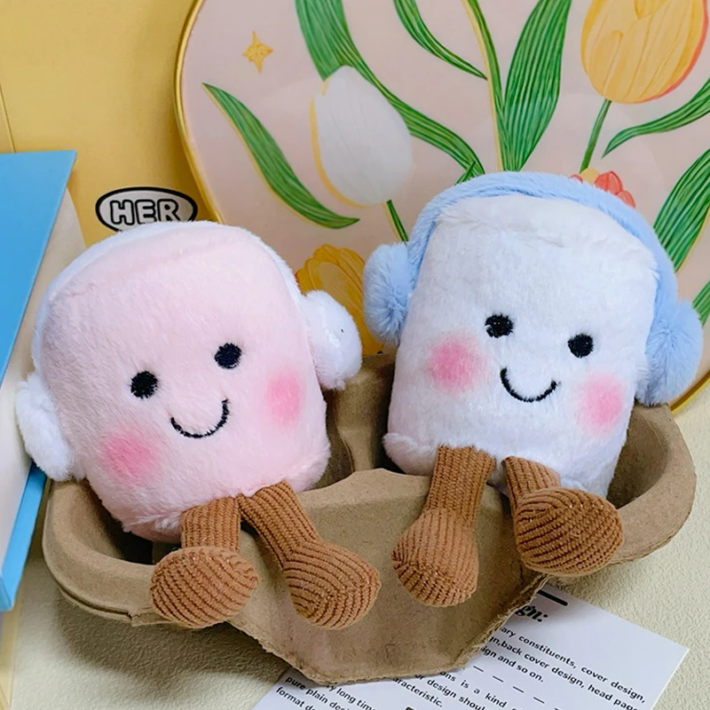 Multiplestyles Plush Cotton Cat Candy Two Tone Cute Soft Two Tone Keychain Bag Pendant Plush Bag And Car Decoration Holiday Gift