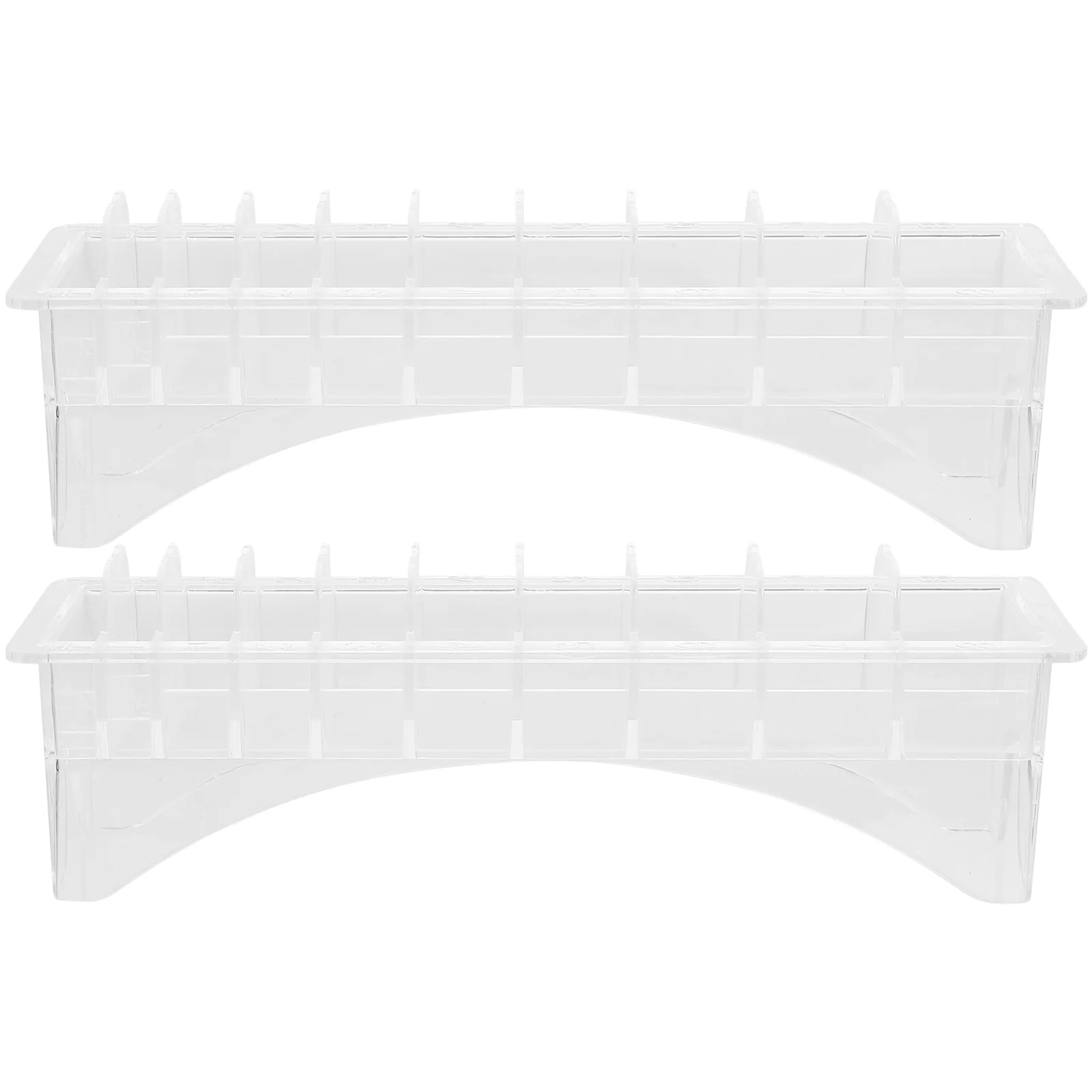 

2Pcs Hair Comb Storage Box ABS Limit Comb Organizer Durable Hair Styling Tool Holder Hairdresser Accessory Case