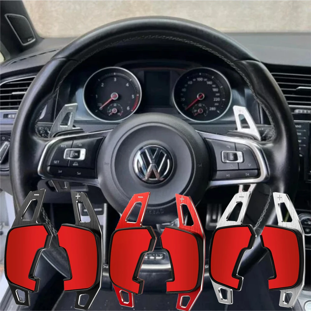 Auto Stuurwiel Paddle Shift Verlengen Shifter Sticker Voor VW Golf 7 7.5 GTI MK7 GTE GTD RLINE Volkswage Polo Scirocco Jetta GLI