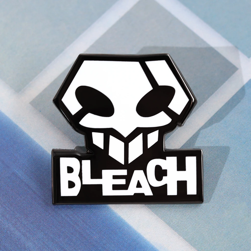 Shinigami Anime Logo Inspiration Brooch Japanese Manga Bleach Character Roleplay Badge Fan Unique Gift Halloween Accessory - view 6