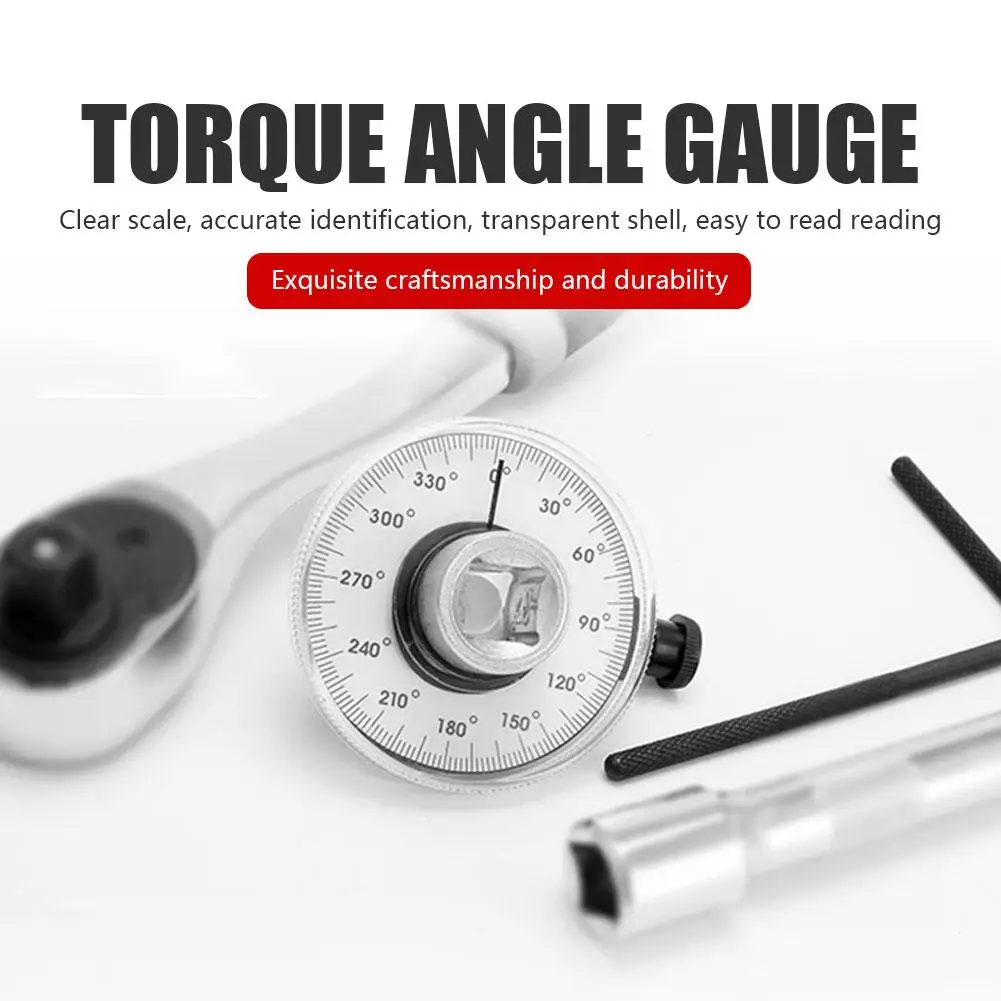 Torque Wrench Torquemeter Dial Hand Tool Garage Calibrated In Degrees Car Repairing Tools Auto Service Equipment